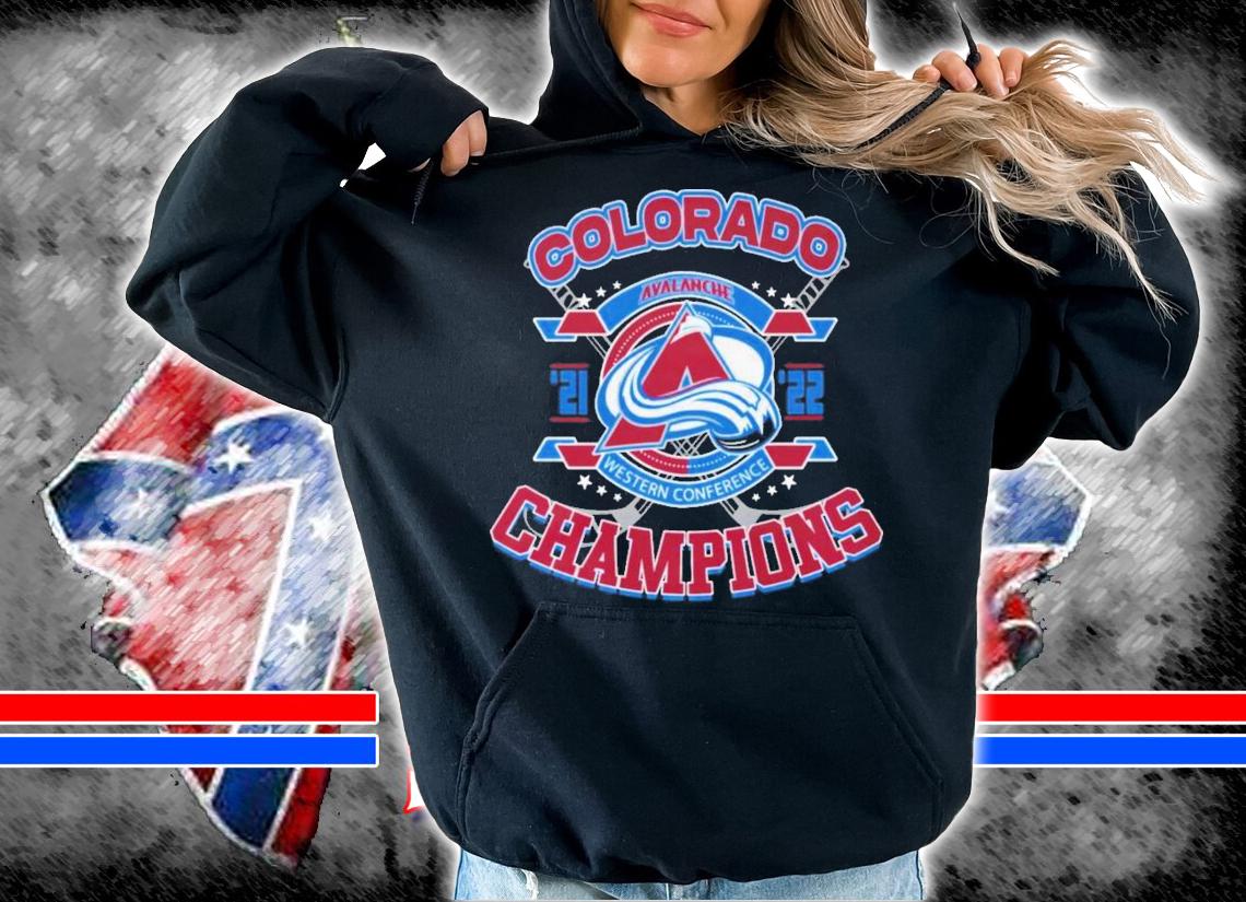 Colorado Avalanche Western Conference Champions 2021-2022 T-Shirt t-shirt