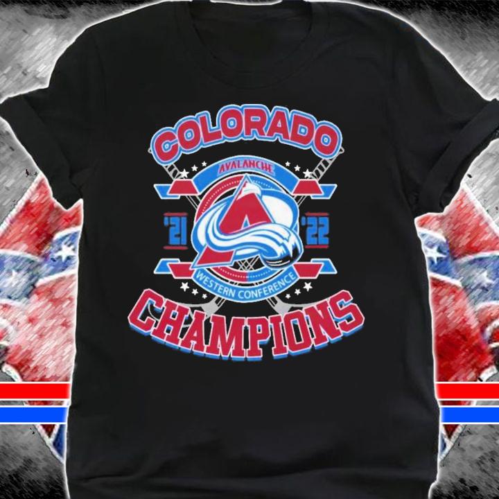 Colorado Avalanche Western Conference Champions 2021-2022 T-Shirt t-shirt
