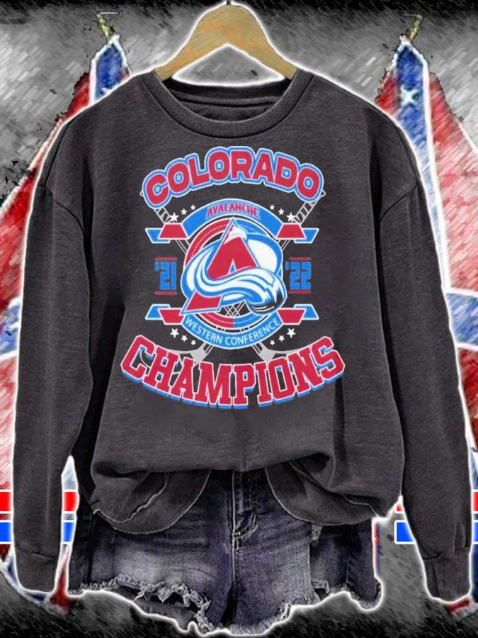 Colorado Avalanche Western Conference Champions 2021-2022 T-Shirt t-shirt