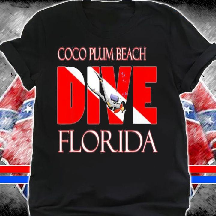Dive Coco Plum Beach Florida Scuba Diving Snorkeling T-Shirt t-shirt