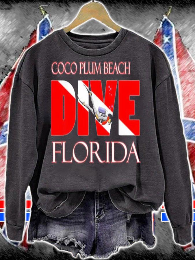Dive Coco Plum Beach Florida Scuba Diving Snorkeling T-Shirt t-shirt
