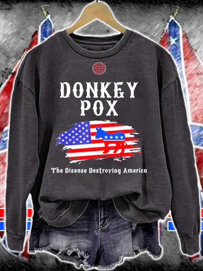 Donkey Pox The Disease Destroying America Biden T-Shirt t-shirt