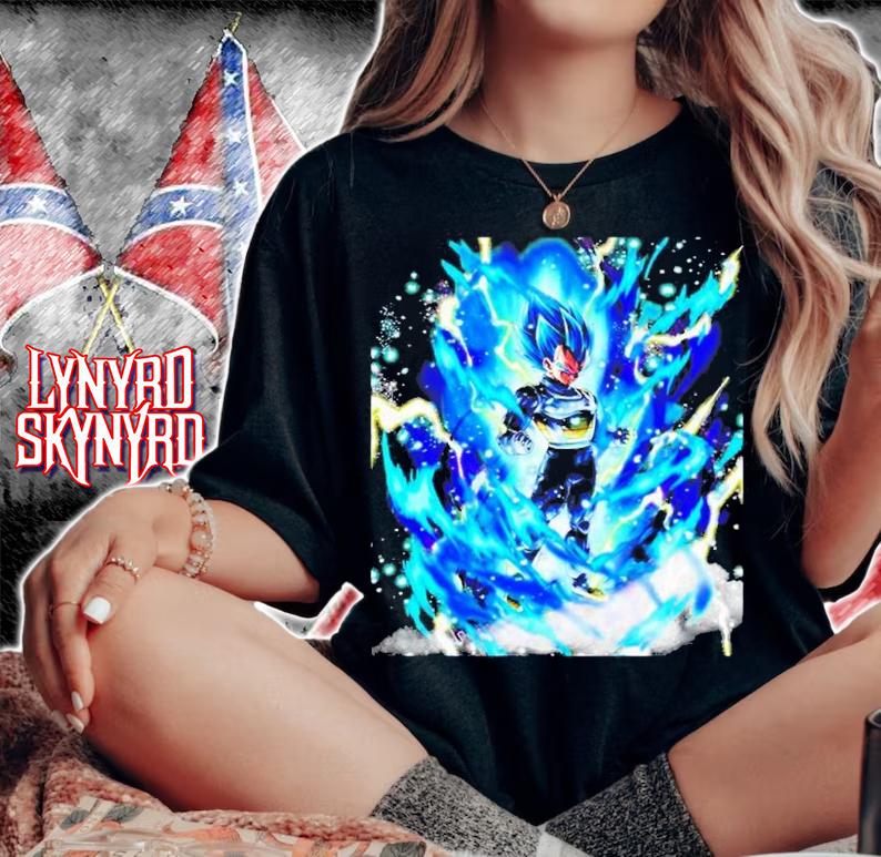 Dragon Ball Vegeta Super Saiyan Blue Anime Manga Shirt t-shirt woman shirt