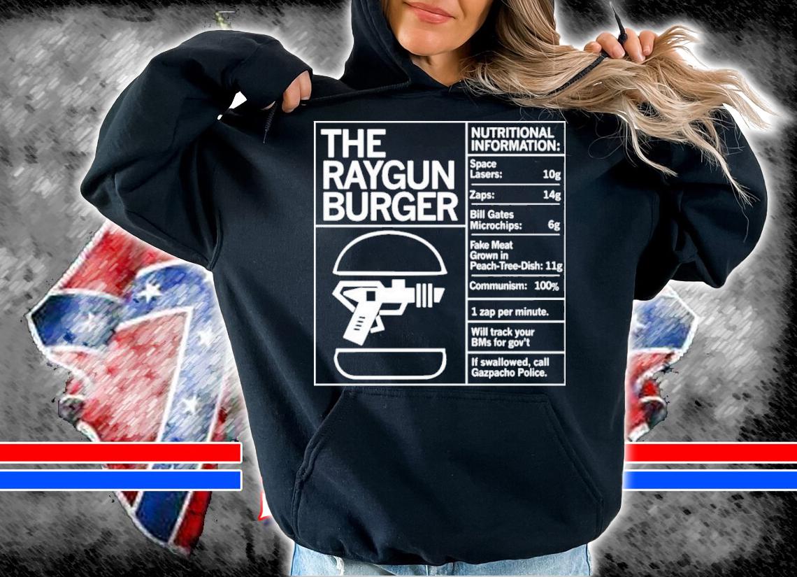 Marjorie Taylor Greene Raygun The Raygun Burger Nutritional Information Gazpacho Police Peach Tree Dish Shirt t-shirt