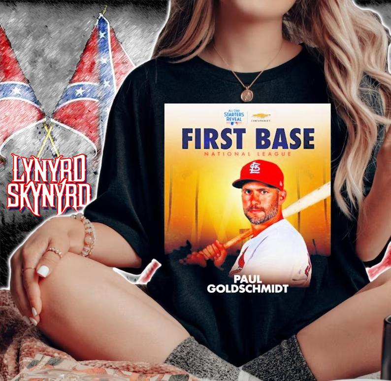 MLB All-Star Starters Reveal 2022 First Base National League Paul Goldschmidt T-Shirt t-shirt woman shirt