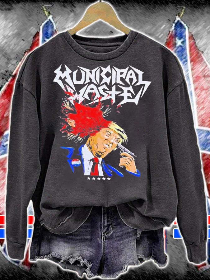 Municipal Waste Trending Donald Trump Horror T-Shirt t-shirt sweatshirt