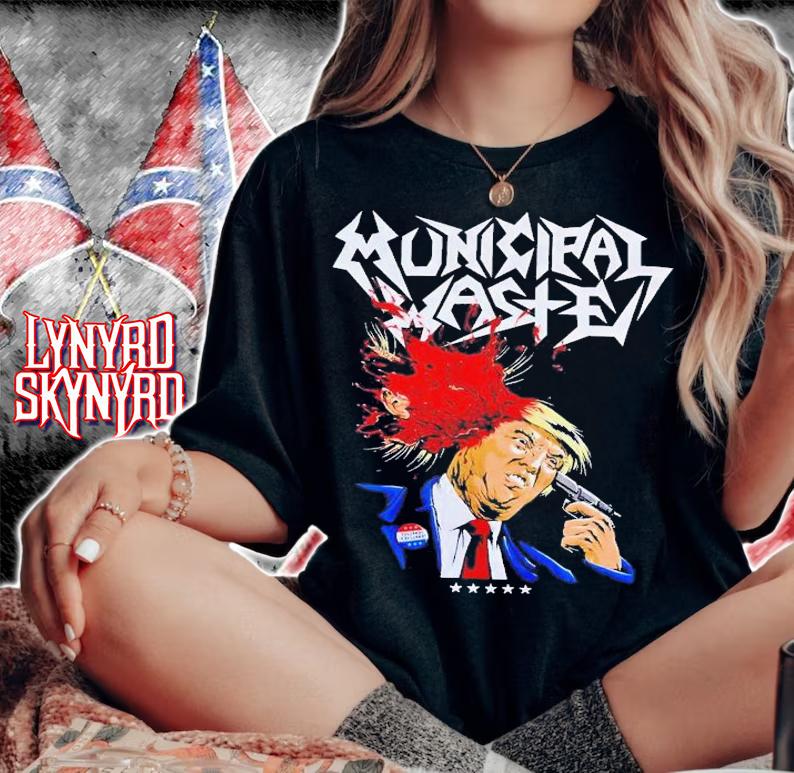 Municipal Waste Trending Donald Trump Horror T-Shirt t-shirt woman shirt