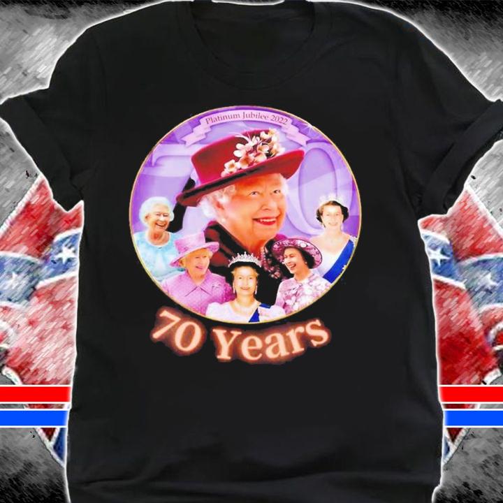 Queens Elizabeth Platinum Jubilee 70 Years Bank Holiday Shirt t-shirt