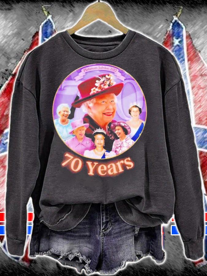 Queens Elizabeth Platinum Jubilee 70 Years Bank Holiday Shirt t-shirt