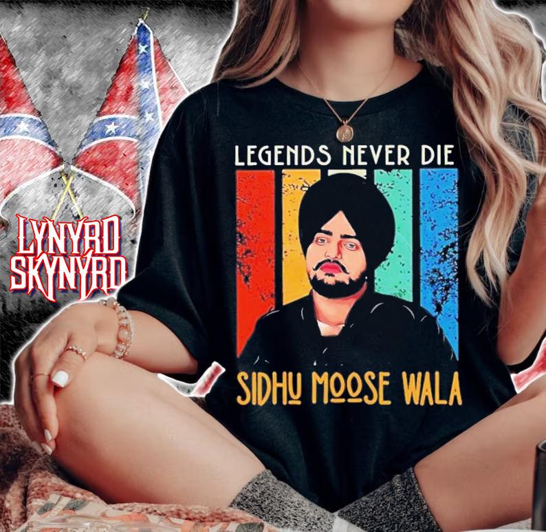 Sidhu Moose Wala Legend Never Die Signatures T-Shirt t-shirt