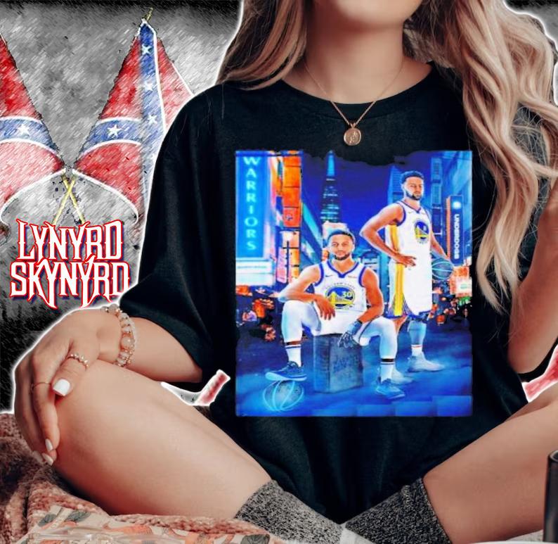 Splash Bros Poster Stephen Curry And Klay Thompson Golden State Splash Brothers Basketball Shirt t-shirt woman shirt
