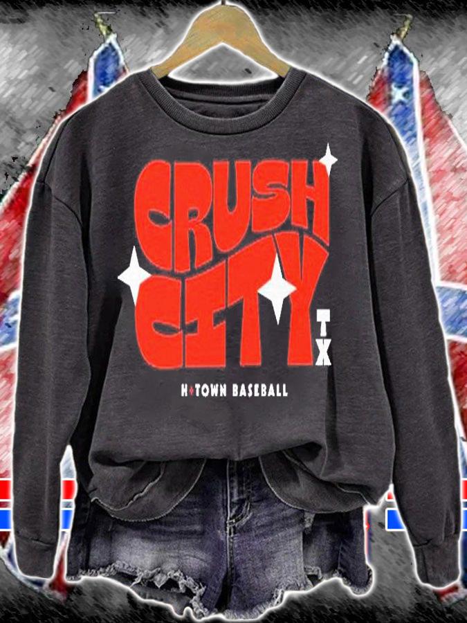 Starry Night Crush City H Town Baseball T-Shirt t-shirt sweatshirt