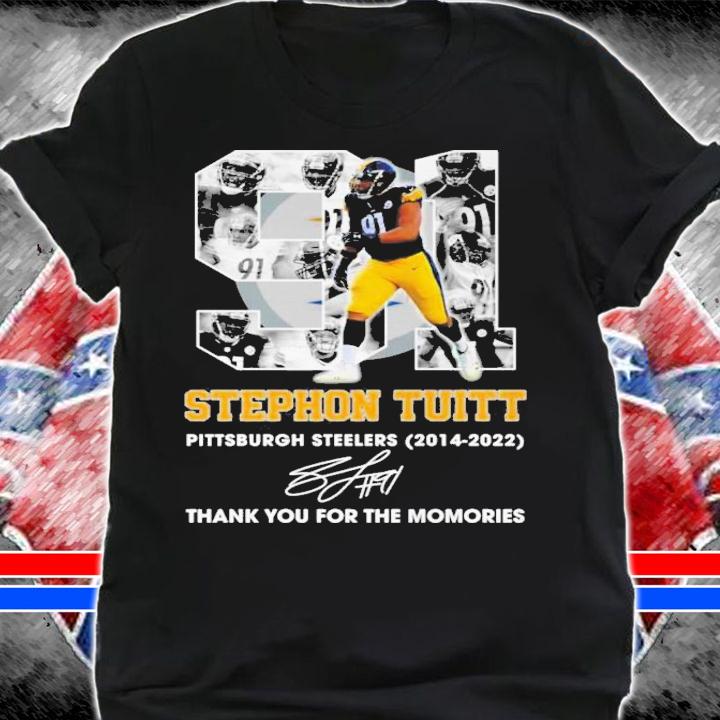 Stephon Tuitt 91 Pittsburgh Steelers 2014-2022 Signatures Thank You For The Memories T-Shirt t-shirt shirt
