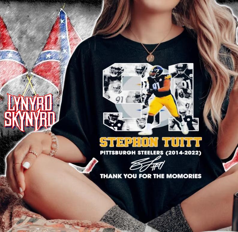 Stephon Tuitt 91 Pittsburgh Steelers 2014-2022 Signatures Thank You For The Memories T-Shirt t-shirt woman shirt