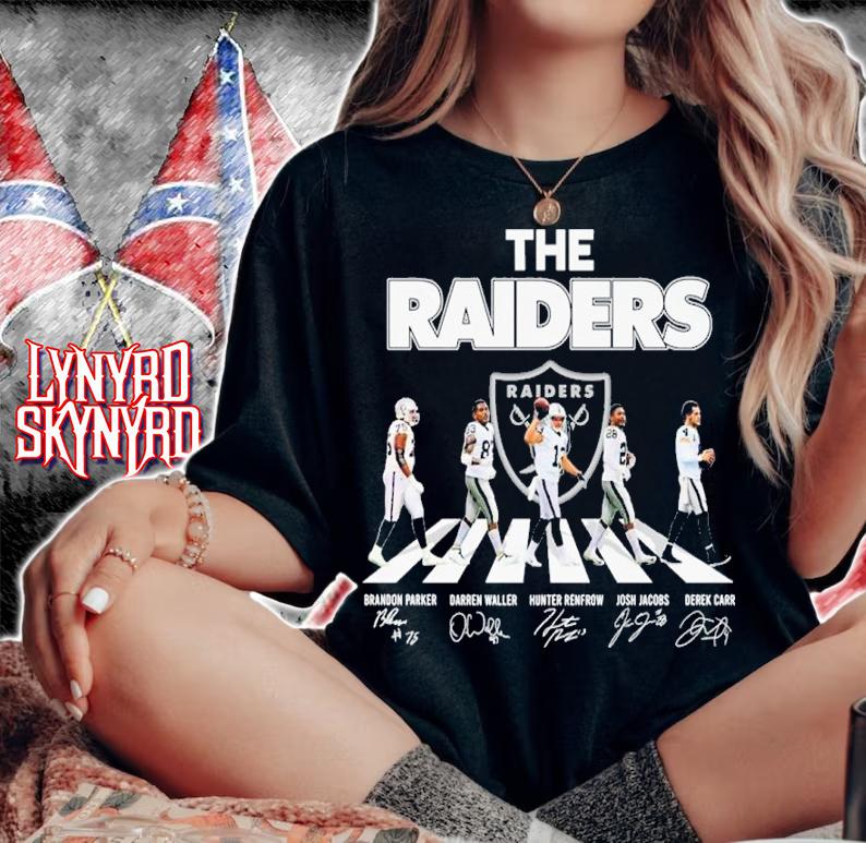 The Raiders Abbey Road Signatures Shirt t-shirt woman shirt