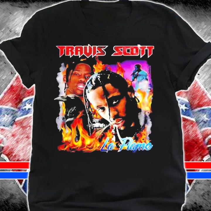 Travis Scott LA flame shirt t-shirt shirt