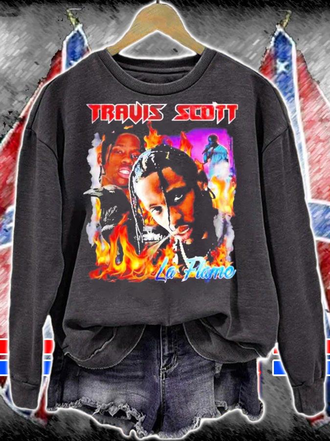 Travis Scott LA flame shirt t-shirt sweatshirt