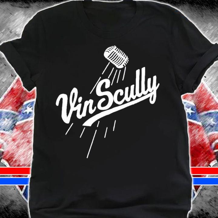 Vin Scully Microphone shirt t-shirt shirt