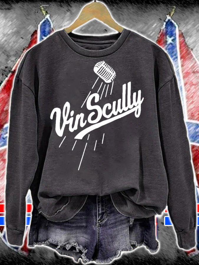 Vin Scully Microphone shirt t-shirt sweatshirt