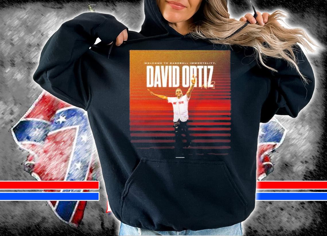 Welcome To Baseball Immortality David Ortiz Signature Shirt t-shirt