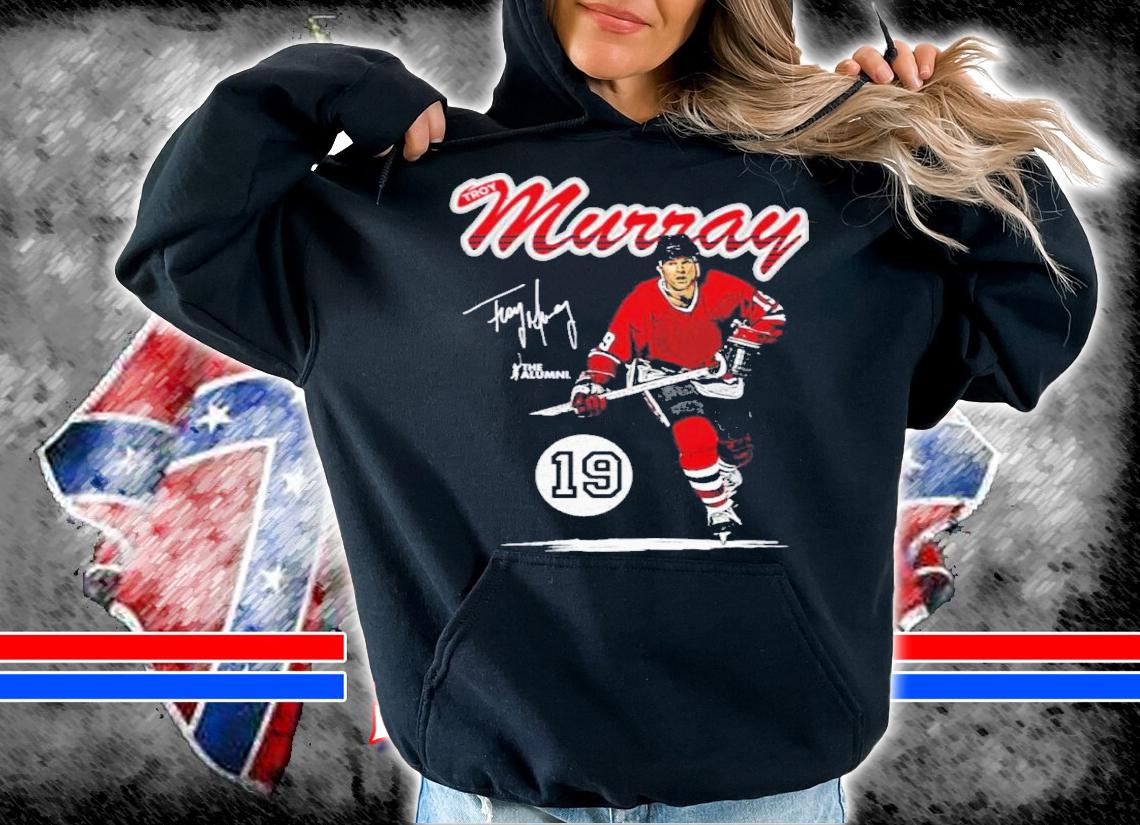 Troy Murray Chicago Retro Script Hockey Signatures Shirt t-shirt