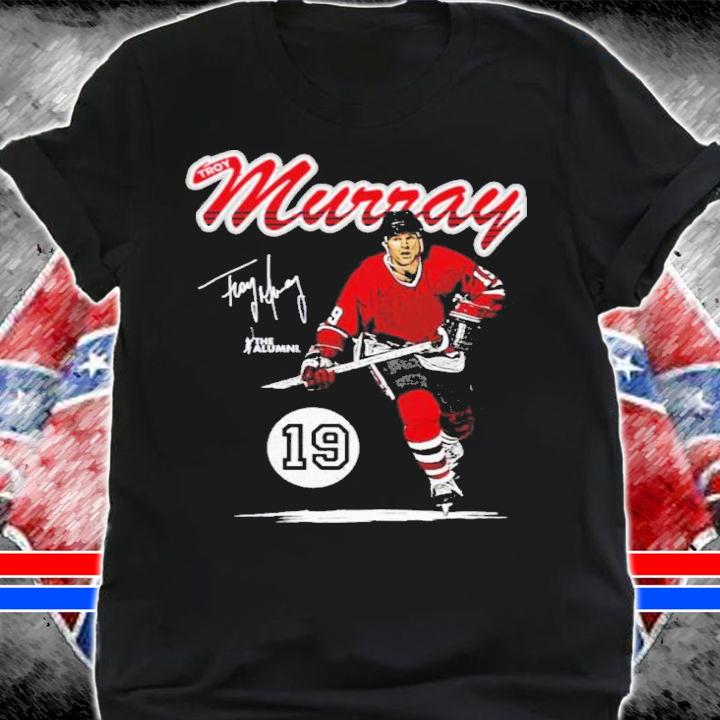 Troy Murray Chicago Retro Script Hockey Signatures Shirt t-shirt