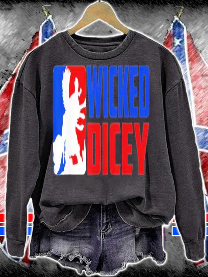 Wicked Dicey Baseball Logo Style T-Shirt t-shirt sweatshirt