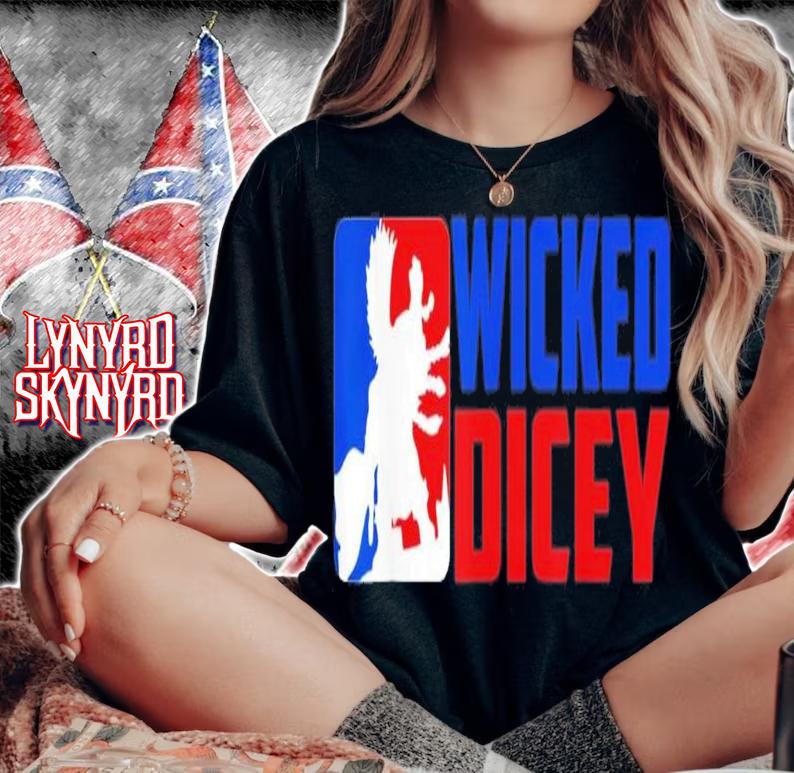 Wicked Dicey Baseball Logo Style T-Shirt t-shirt woman shirt