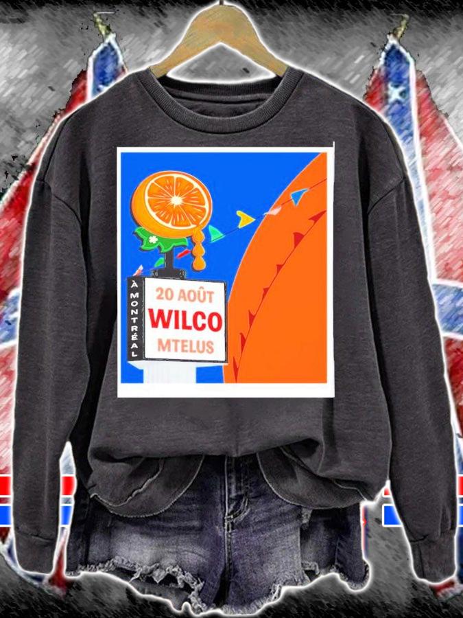 Wilco August 20 2022 Mtelus Montreal Canada Poster Shirt t-shirt sweatshirt