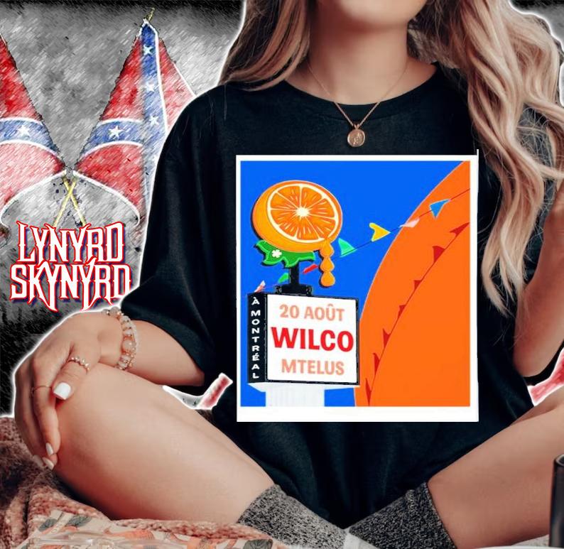 Wilco August 20 2022 Mtelus Montreal Canada Poster Shirt t-shirt woman shirt