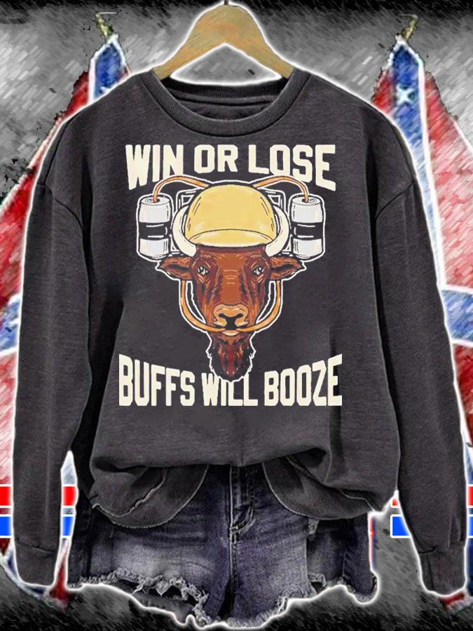 Win or lose Buffs will Booze shirt t-shirt sweatshirt