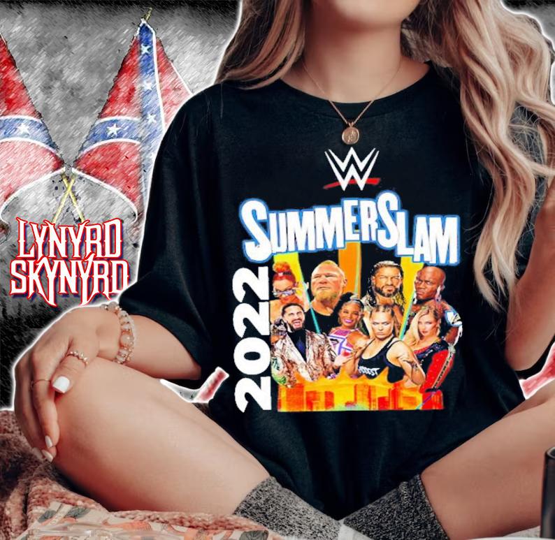 WWE SummerSlam 2022 T-Shirt t-shirt woman shirt