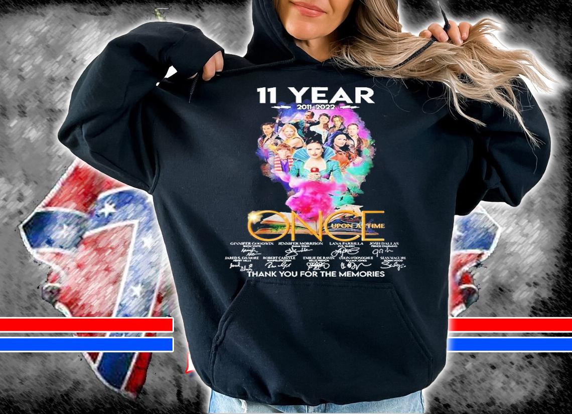 11 Years 2011 2022 Once Upon A Time Thank You For The Memories Signatures T-Shirt t-shirt hoodie