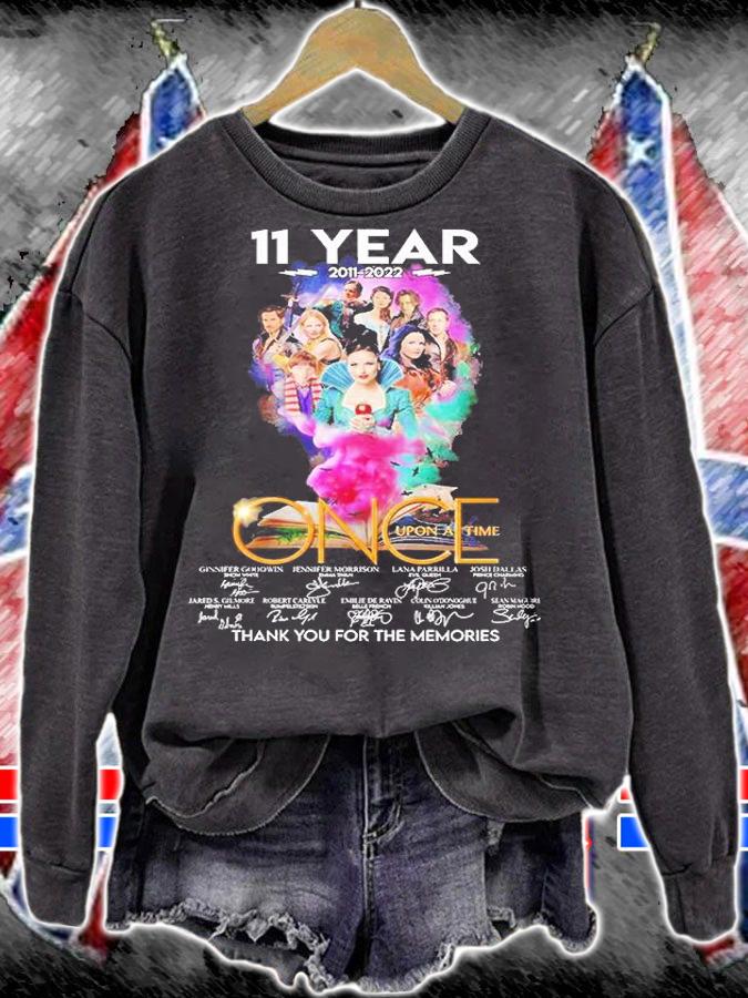 11 Years 2011 2022 Once Upon A Time Thank You For The Memories Signatures T-Shirt t-shirt sweatshirt