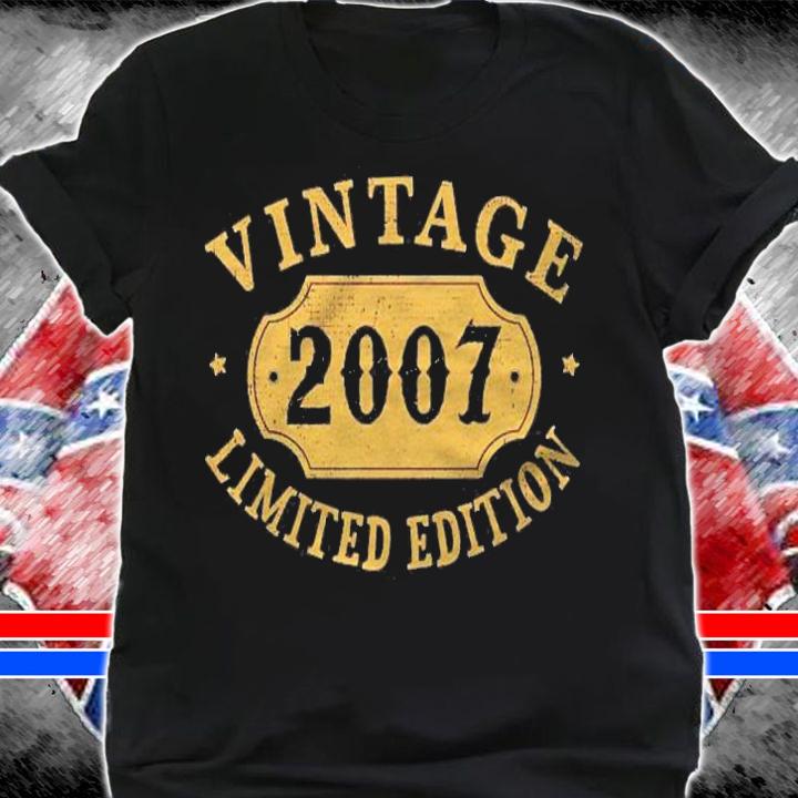 14 Years Old 14Th Birthday Anniversary Gift Limited 2007 Ver2 shirt t-shirt