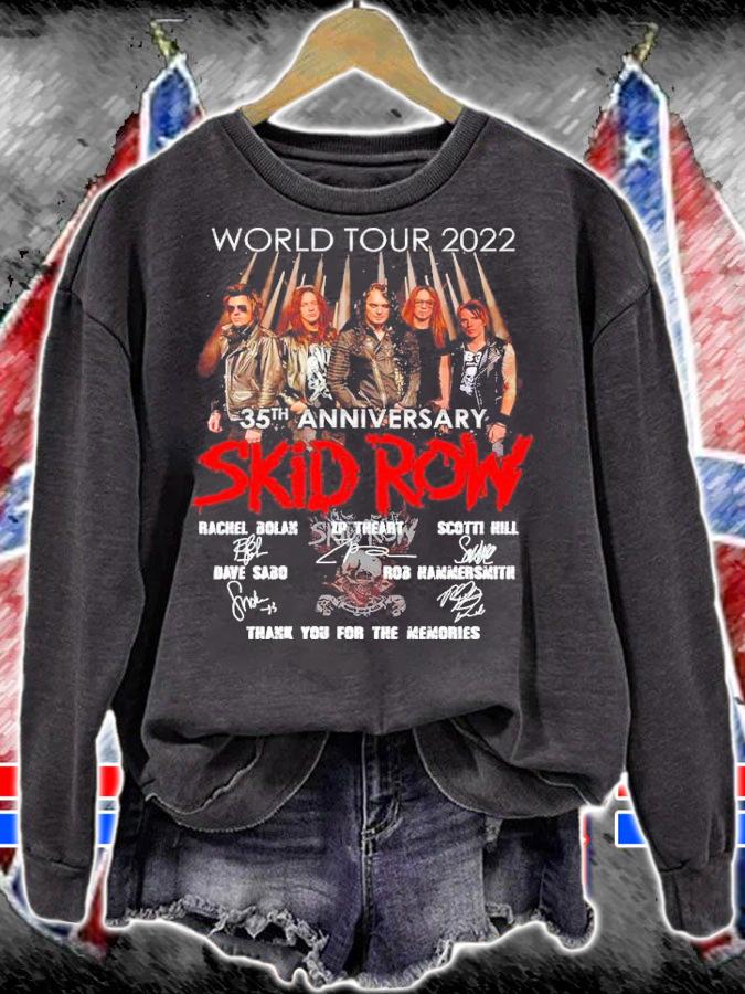 35th anniversary Skid Row signatures thank you for the memories shirt t-shirt sweatshirt