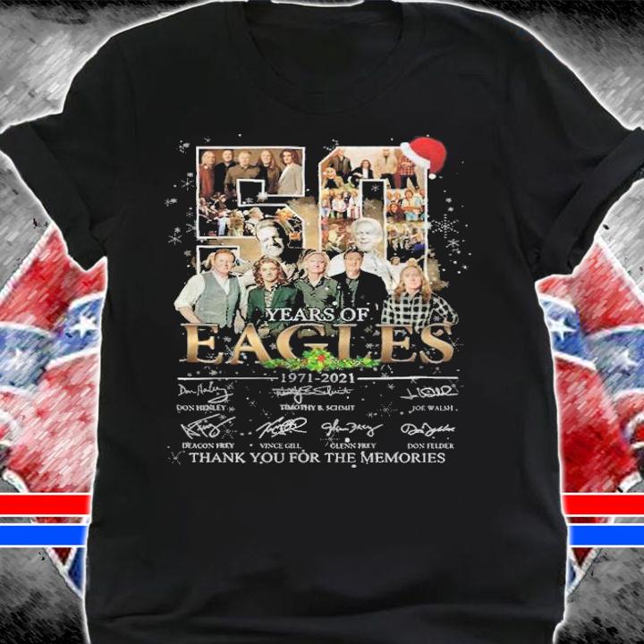 50 years Eagles 1971-2021 signatures Christmas shirt t-shirt shirt