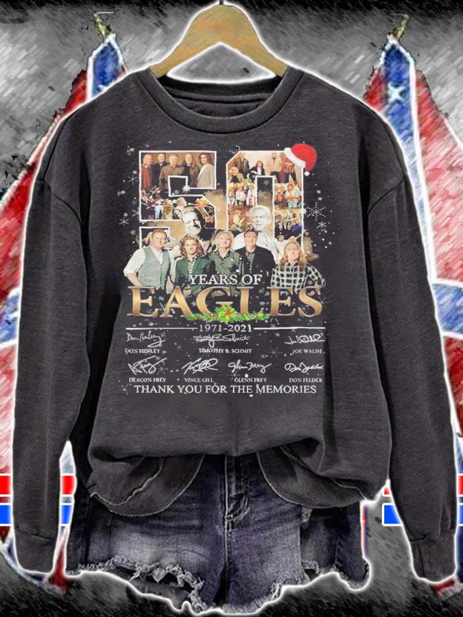 50 years Eagles 1971-2021 signatures Christmas shirt t-shirt sweatshirt