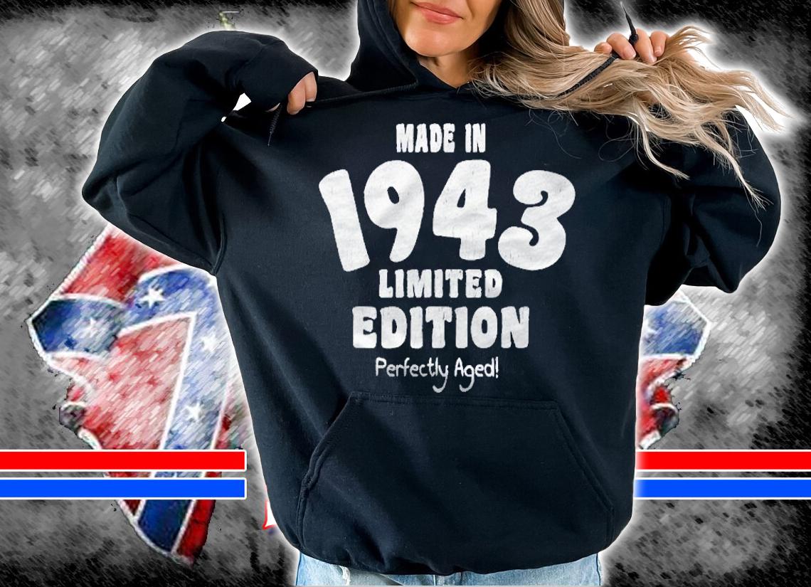 78Th Birthday Gift Distressed Text 1943 Ver2 shirt t-shirt hoodie