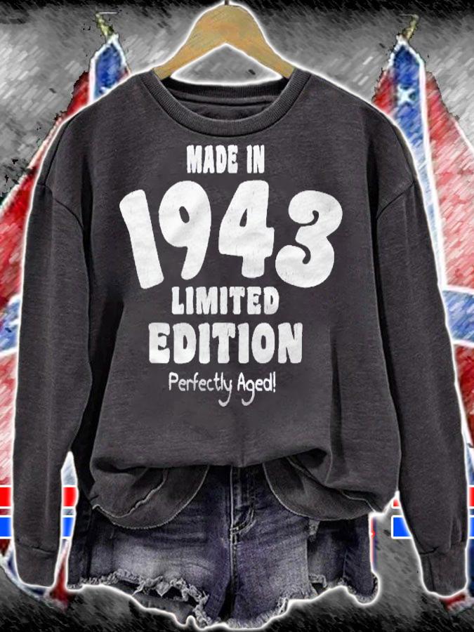 78Th Birthday Gift Distressed Text 1943 Ver2 shirt t-shirt sweatshirt