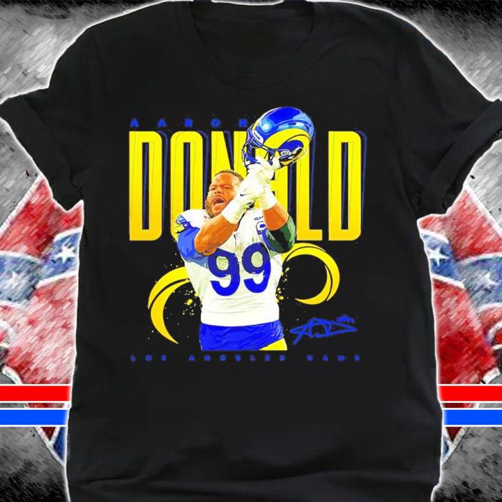 Aaron Donald Los Angeles Rams Basketball Signatures Shirt t-shirt shirt