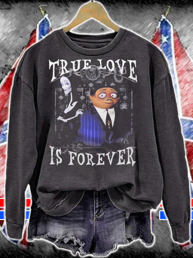 Addams Family Morticia And Gomez True Love Is Forever T-shirt t-shirt
