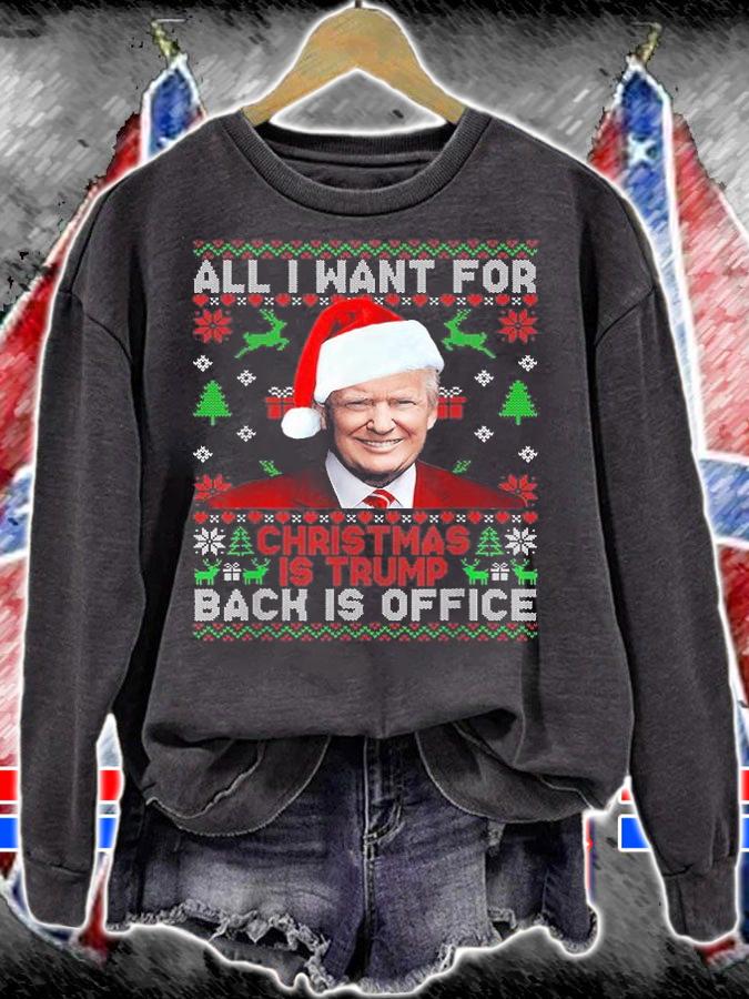 All I Want For Christmas Is Trump Back Is Office Christmas TrumpbT-Shirt t-shirt