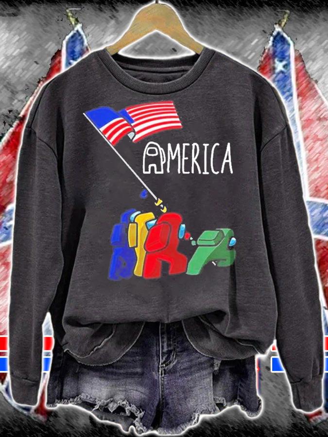Among Us America T-Shirt t-shirt sweatshirt