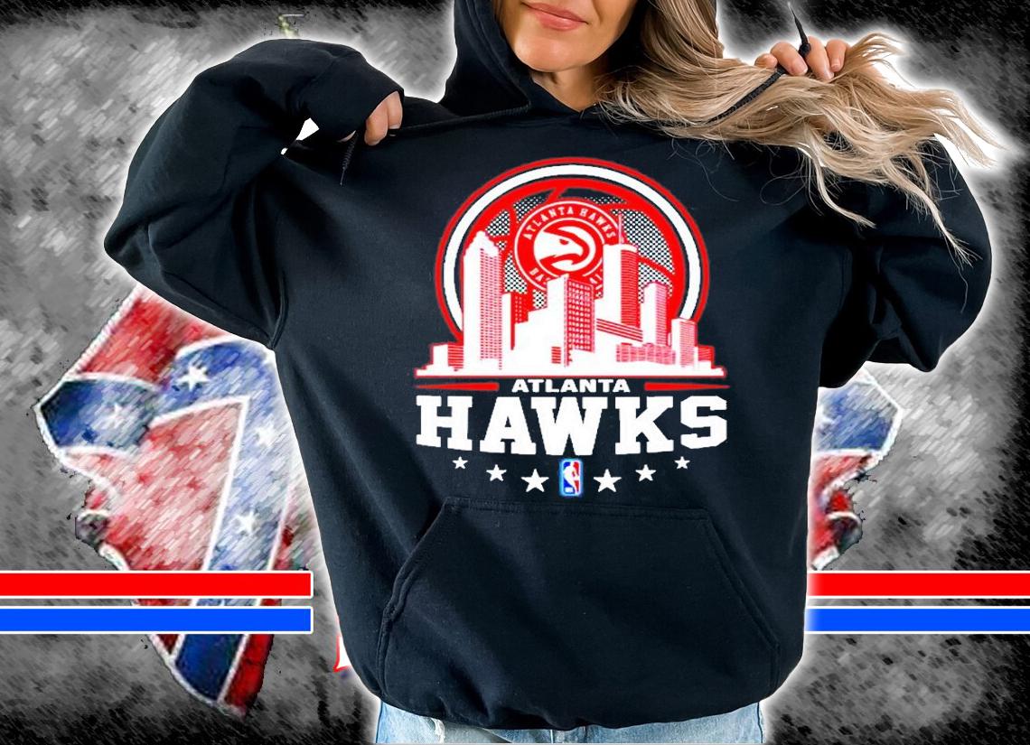 Atlanta Hawks NBA City Skyline T-Shirt t-shirt hoodie