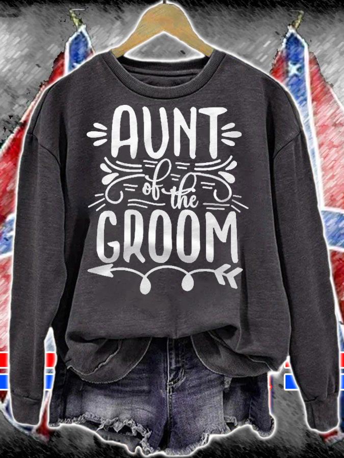 Aunt Groom Nephew Wedding Bridal Shower Rehearsal Dinner Shirt t-shirt