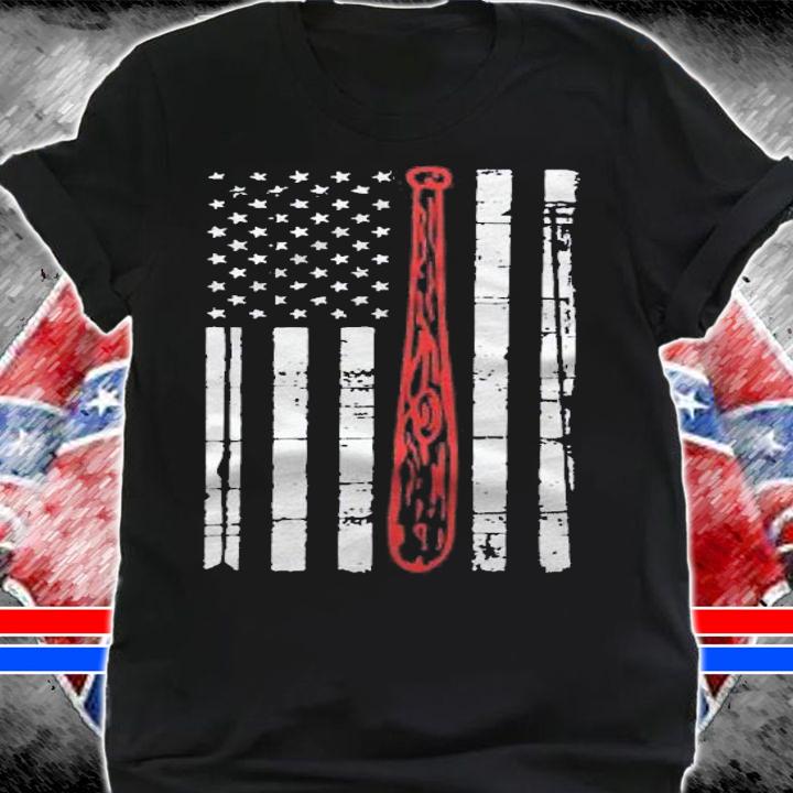 Baseball American Flag Bat Player Fan Gift Patriot Shirt t-shirt shirt