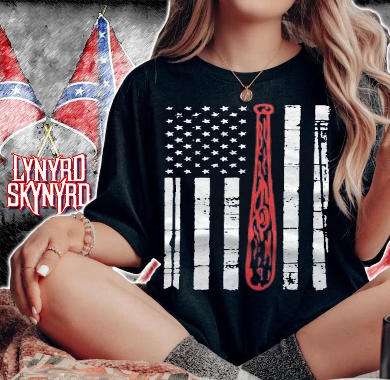 Baseball American Flag Bat Player Fan Gift Patriot Shirt t-shirt woman shirt