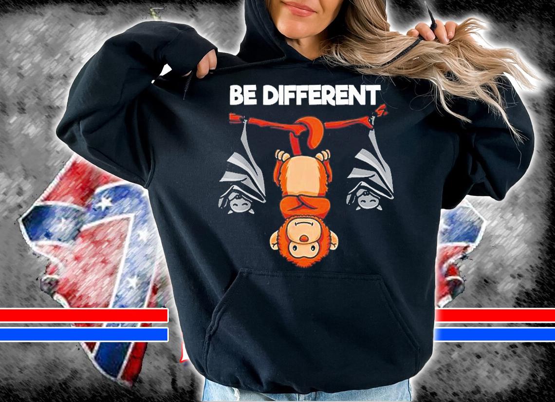 Be Different Hanging Monkey On Tree With Sleeping Bats T-Shirt t-shirt hoodie
