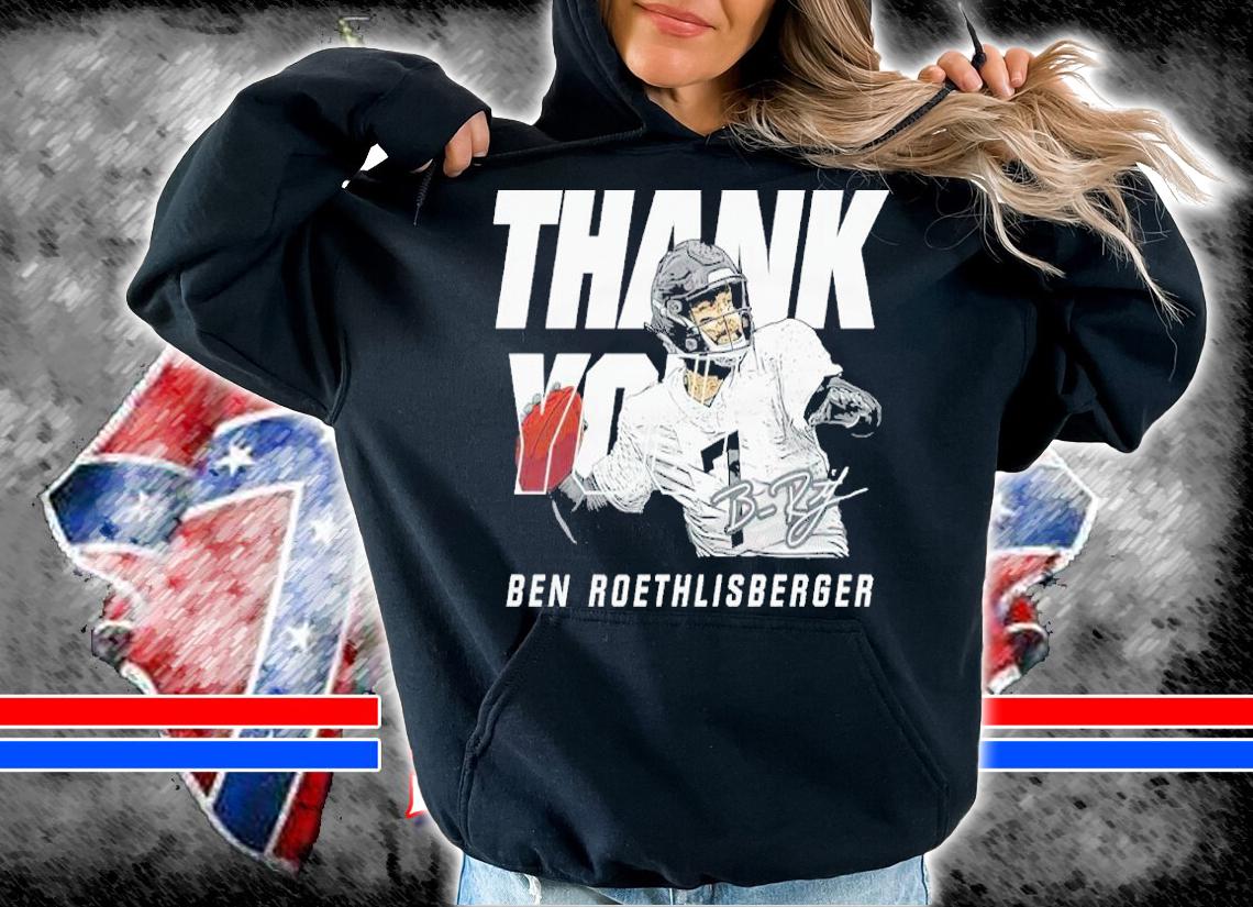 Ben Roethlisberger Pittsburgh Thank You Football Shirt t-shirt